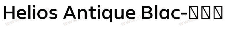 Helios Antique Blac字体转换